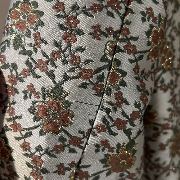 SEZANE brocade Gustav blazer in stunning gold lurex flower print - Picture 9 of 14